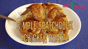 Simple Spatchcock Chicken Roast. How to spatchcock and roast a chicken. How to cut a roast chicken.
