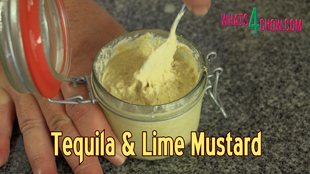 tequila and lime mustard,how to make mustard at home,homemade mustard,mexican mustard,how to make hot mustard,hot mustard recipe,mustard recipe,making mustard at home,gourmet mustard recipe,unusual mustard recipe,how to make mustard for pork,mexican mustard recipe,how to make mustard video recipe,homemade mustard video recipe